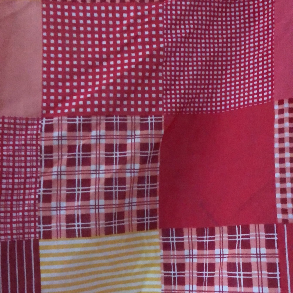 Vtg Echo Cheerful Patchwork Square Scarf Cotton - image 4